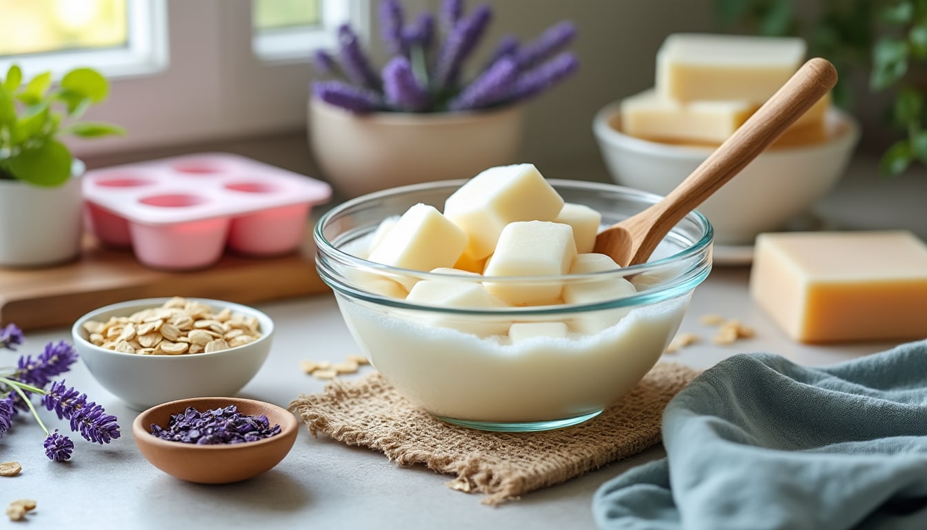 Recette de savon maison sans soude : la méthode melt and pour